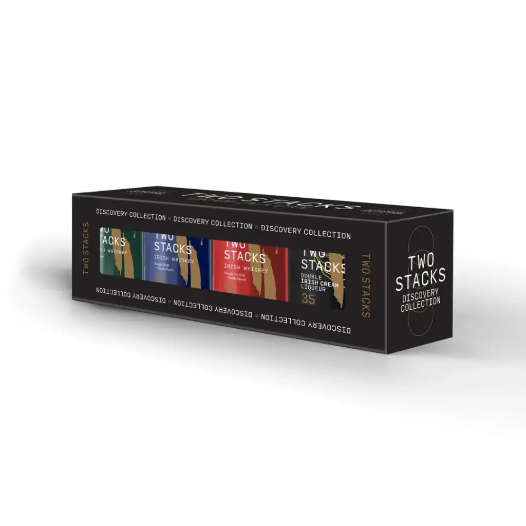 Two Stacks Irish Whiskey - Dram In A Can - Discovery Collection  (100ml 4PK)